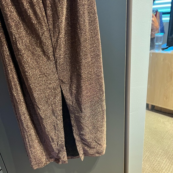 Dynamite Rose-Bronze Cut-Out Midi Dress - Size XL - never worn - Picture 5 of 7